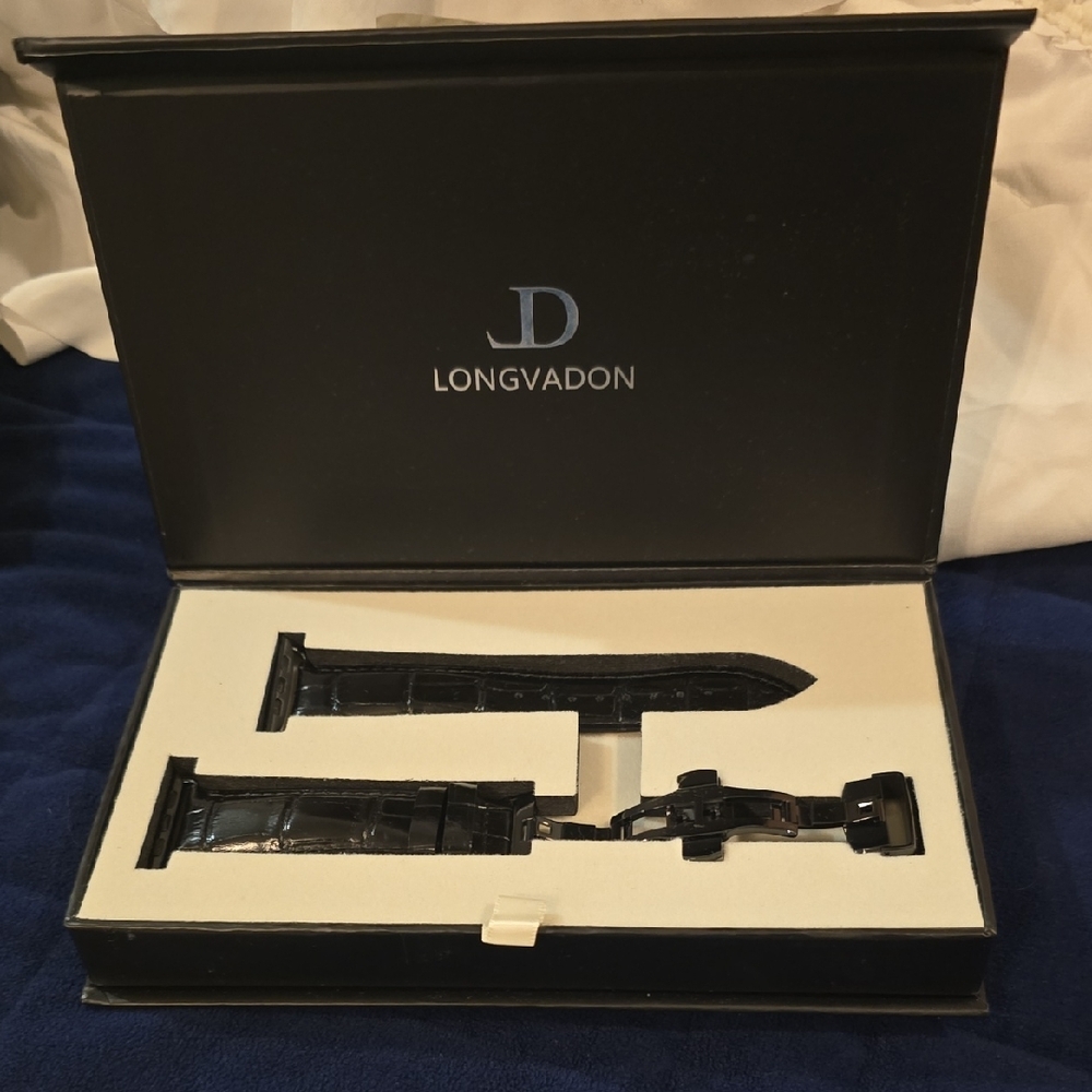 Black Leather Watch Strap